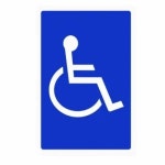 스티커 안내 구역 장애인 장애인주차표시 장애인전용주차구역