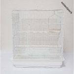 화이트 라운드 그네새장 앵무새장 잉꼬장 중소형새장