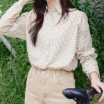 여성 케미 코튼 큐 오버핏 긴팔 남방 셔츠