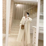 올해 모직 코트 여 롱 오버핏 무릎까지 오는 키 작은 코트 J0262