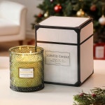 크리스마스 캔들 발삼 전나무 향초 홀리데이 캔들 선물 겨울 가정용 내추럴 소이 왁스 19온스