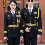 해군 제복 선장 남성 코스프레 정장 유니폼 외투 바지 크루 선원 코트 악세사리없음 S
