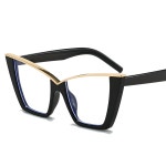 나비 모양 여자 안경 유럽 세련된 안경 프레임 푸른 빛 여성 안경 Rnbow