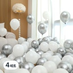 피앤비유니티 피앤비유니티 풍선 50p 세트 블랙앤실버 06 2색혼합 5세트