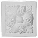 Ekena Millwork e Plinth Blocks 3 3 4 W x 3 4 H 1 1 2 P Primed PB03X03X01HE