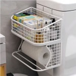 욕실 수납 선반 공중부양 후크형 변기 옆 정리대 정리함 욕실선반 화장실선반 욕실용품 코 424982