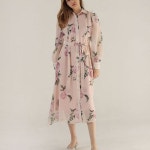 스테이위드미 아이유 피오니 프린트 쉬폰 원피스