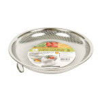 대흥공업사 스텐27종 낮은 펀칭볼바구니-8호 지름37cm 펀칭망 타공채반 소쿠리 다양한 사이즈