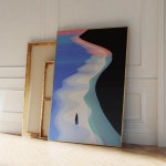 현대적인 트렌디한 해변 외로운 벽 예술 프린트 캔버스 그림 포스터 거실 홈 데코 1 G1608