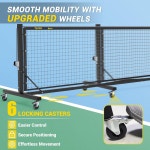 TYRSEN 프로 피클볼 네트 - 핸드 윈치 텐션 시스템 22피트 토너먼트 등급 새그 방지 잠금 휠 튼튼한 프레임 간편한 설정 휴대용 가방