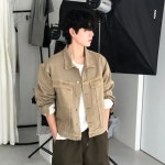 OEUF 우프 투포켓 워싱 미니멀 루프 코튼 트러커자켓