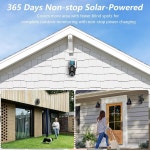 태양광 패널 배터리 전원 야간 투시 양방향 오디오 PIR 센서를 갖춘 가정용 보안을 위한 GALAYOU 2K 카메라 무선 실외 360 PTZ 카메라... 