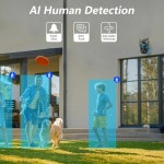 태양광 패널 배터리 전원 야간 투시 양방향 오디오 PIR 센서를 갖춘 가정용 보안을 위한 GALAYOU 2K 카메라 무선 실외 360 PTZ 카메라... 