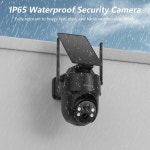 태양광 패널 배터리 전원 야간 투시 양방향 오디오 PIR 센서를 갖춘 가정용 보안을 위한 GALAYOU 2K 카메라 무선 실외 360 PTZ 카메라... 