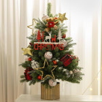 플라워트리 플라워트리 크리스마스 미니트리 화분 LED 그린그레이 올PE