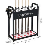 금속 당구 큐 랙 플로어 스탠딩 디스플레이 당구장 클럽 23 나이트블랙 20홀 1개