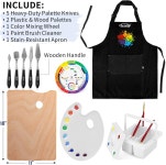 프렌치 이젤이 포함된 188Pc 올인원 아트 페인팅 키트 96 아크릴 수채화 유화 세트 성인 예술가