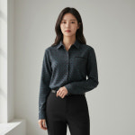조이마담 지그재그 패턴 스트링 자켓 j3388