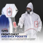 SAS 세이프티 6938 문 수트 나일론 코튼 커버올 라지 Medium