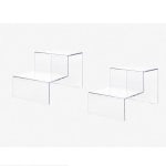 진열대 절곡형 2단 90 2개입 상품진열대 소품진열대 매장진열대 계단식진열대 A1277