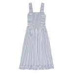GANNI 스트라이프 스모킹 드레스 F9721