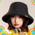 여성 겨울모자 털모자 벙거지 귀마개 귀달이 골프 방한모자 군밤모자 비니 모자 여자 귀여운 창 24CK8058