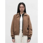 WOMAN 코지 울 블렌드 집업 가디건 WBE4L04538