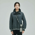 조이마담 시보리 배색 스트링 패딩 점퍼 j3381