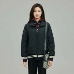 조이마담 시보리 배색 스트링 패딩 점퍼 j3381