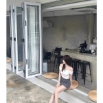 폴딩도어 상하 창문 프레임 테이크아웃 점포 샷시 맞춤형 A 접이식 창