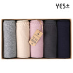 예스플러스 부드러운 소프트코튼 맥시5매팬티 110 120 무형광 여성팬티 면팬티 스타배송