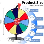 카니발 홈 파티 박람회를 위한 10 슬롯의 헤비 듀티 베이스 스탠드가 파베리 12 스핀 휠 경품 휠 12 12 Inches