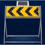 도로 공사 표지판 안전 점멸등 스탠드 공사장 가이드 1 태양광 좌향간판 스탠드