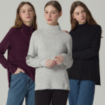 르오트 가 원 LeOT 감도있는 울블렌디드 터틀넥 니트 3종세트-사이즈 55 88다양 234000