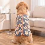 강아지 할매 극세사 김장조끼 애견의류 반려견 겨울 조끼