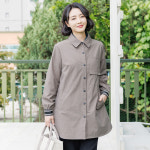 조이마담 패턴 밴드 코트 j3246