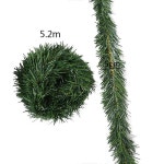 5M 크리스마스 인조 나비다드 소나무 가랜드 트리 라탄 장식 2026 화환 스트립 5