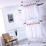 - 행거 KT 공간창출 정리 정리정돈 고급형 2단 수납 헹거 4W980FFF12