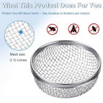 2팩 RV 퍼니스 통풍구 스크린 커버 도구가 히터 통풍구 커버용 2 8 RV 버그 스크린 2 8 X 1 3 스테인리스 스틸