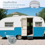 2팩 RV 퍼니스 통풍구 스크린 커버 도구가 히터 통풍구 커버용 2 8 RV 버그 스크린 2 8 X 1 3 스테인리스 스틸