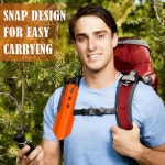 PLACHDAY 3-in-1 초경량 배낭 여행용 트롤 내구성 알루미늄 삽 배변 도구 하이킹 생존을 위한 인체공학적 손잡이