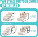 계단이 개 창문 농성장 작은 개와 고양이를 위한 반려동물 계단 좌석이 플랫폼 침대가 펫 이층 침대 계단 폼 덮개가 실내 경사 사다리