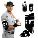 메디캡틴 트리플가드 u2013 타자용 완벽한 야구 보호 키트 손 팔꿈치 다리 보호대 프로 수준의 편안함 통기성 메시 충격 편향 설계 Youth