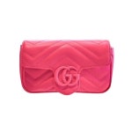 구찌 GG 마몽 벨트 슈퍼미니 크로스백 699757 UM8KV