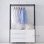 UNKNOWN 가구샘 3단 이동식 서랍행거 1200 낮은 서랍 위 행거 H6190