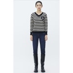 베스띠벨리 스트라이프 브이넥 풀오버 BJUCI7910