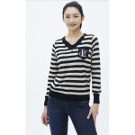 베스띠벨리 스트라이프 브이넥 풀오버 BJUCI7910