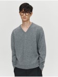 호이테 CASHMERE WOOL V NECK KNIT CHARCOAL UF5KN003CH20413742280010