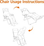 베개 접이식 리클라이닝 텍실린 조절이 가능한 베이직 야외 파티오 제로 그래비티 라운지 의자 외부용 잔디 26