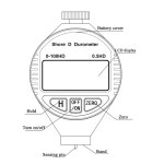 Uharbour 경도 시험기 듀로미터 쇼어 타입 D 디지털 0 1HD 해상도 고무 플라스틱 타이어 바닥재용 대형 LCD 디스플레이 0-100HD